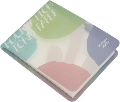 shenruifa 2pcs Liquid Foundation Palette Paper Disposable Makeup Coloring Paper with Mixing Stick in Kuwait