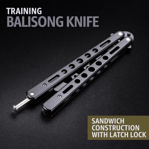 Grand Way Black Practice Trainer – Stainless Steel Trainer Tool – NOT Real NOT Sharp Blade – Dull Trick Training CsGo K10-B in Kuwait