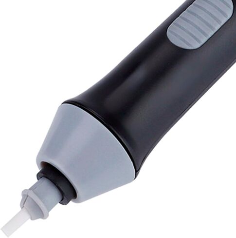 1Pcs 6.8in Electric Eraser, Plastic Automatic Electric Leather Erasers Kit with 20Pcs Refills, Battery Powered Artist Erasers, for Artists Drawing, Sketching (Black) in Saudi Arabia