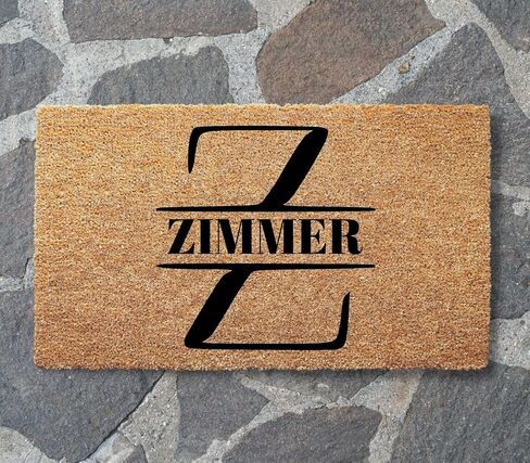 Personalized Door Mat with Monogram - Custom Doormat with Anti-Slip Backing - 3 Size Options - Family Doormat Custom Door Mats for Front Door Front Door Mat for Outdoor Decor - Christmas Gift in Saudi Arabia