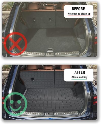 Trunk Mats Backrest Mats Compatible with 2021-2024 Genesis GV80 Cargo Liner (5-Passenger) in Saudi Arabia