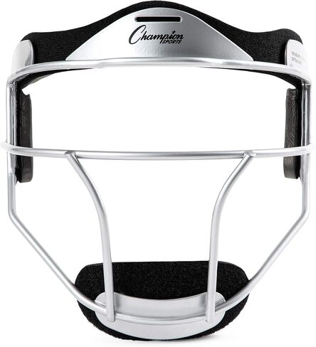 Champion Sports Steel Softball Face Mask - Classic Fielders Masks for Youth - Durable Head Guards - Premium Sports Accessories for Indoors and Outdoors - Red in Saudi Arabia