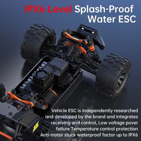 1/14 Brushless Fast RC Cars for Adults Max 80 mph, RC Trucks 4WD Offroad Waterproof with 3S Battery, 4X4 High Speed All Terrain RC Truggy, 3 Battery(RED) in Saudi Arabia