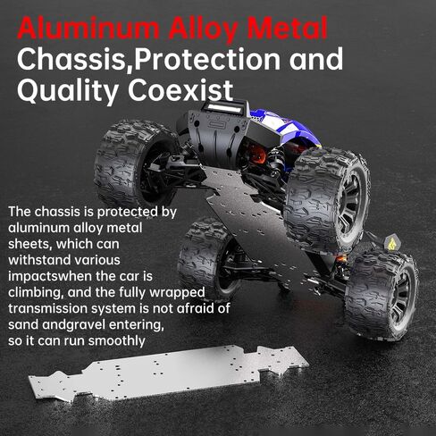 1/14 Brushless Fast RC Cars for Adults Max 80 mph, RC Trucks 4WD Offroad Waterproof with 3S Battery, 4X4 High Speed All Terrain RC Truggy, 3 Battery(RED) in Saudi Arabia