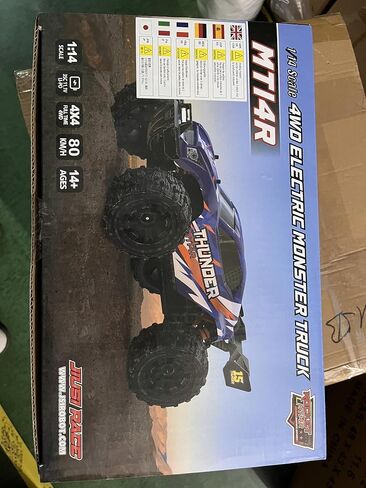 1/14 Brushless Fast RC Cars for Adults Max 80 mph, RC Trucks 4WD Offroad Waterproof with 3S Battery, 4X4 High Speed All Terrain RC Truggy, 3 Battery(RED) in Saudi Arabia