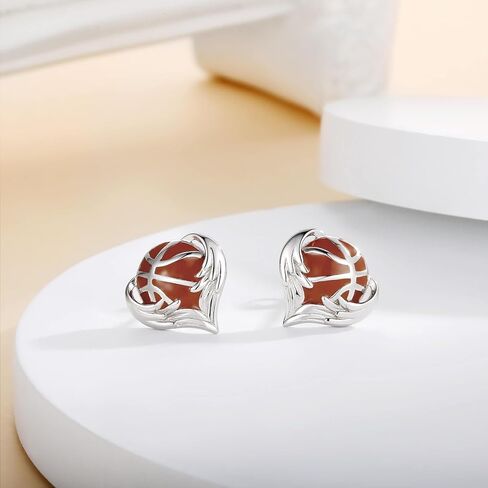 Sterling Silver Football Stud Earrings - Detachable Bow Tie Earring Hypoallergenic Sports Jewelry Gifts for Women Girls Teen, Sterling Silver, No Gemstone in Kuwait