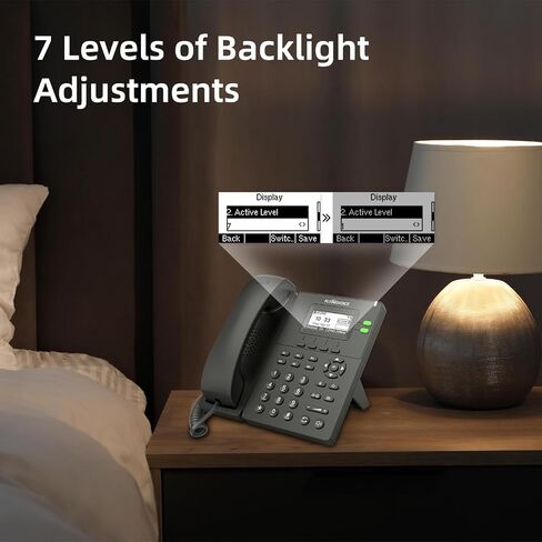 P20P VoIP Phone, Built-in 2.4GHz WiFi, AP & WiFi to LAN, USB 2.0 Port, IP Phone for Business, Dual 10/100 Mbps Ethernet Ports, 2 SIP Accounts, Power Supply Included (3 Bundle) in Saudi Arabia