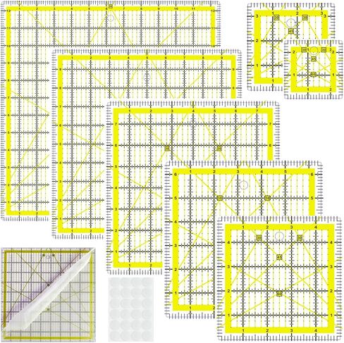 Quilting Rulers,4 Square Quilting Ruler(2.5",3.5",5", 8") in Kuwait