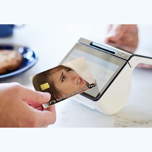 2pcs أنت ستجعلني دفع ملصق بطاقة الائتمان Skin Skin Skin Funder Crext Card Cover Cover Skin Cover Debit Sticks for Key ، Debit ، ائتمان ، جلد بطاقة مصرفية للبالغين in Saudi Arabia