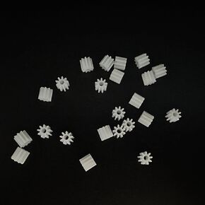 50PCS Plastic Gear Spindle Gear Reduction Gear Motor Gears for Motor RC Car Robot Aircraft DIY Model Toy Accessories (082A, 50)