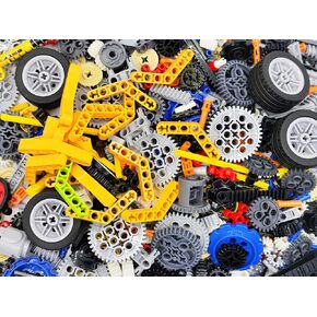 2LB Technic Parts - Pieces, Pins, Beams, Axles, Bulks (Random Colour)