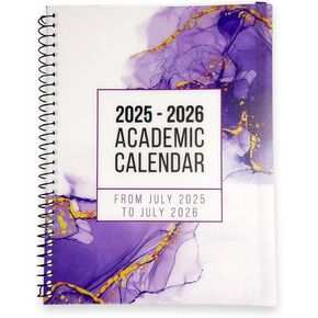 RE-FOCUS THE CREATIVE OFFICE, 2025-2026 Academic Calendar, Monthly and Weekly Views with Time Slots, To-Do List (Black)