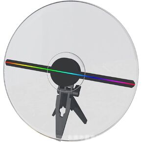 Hologram Fan 3D Holographic Fan Holographic Projector Advertising Screen Mobile Power Tape-C Suspended Stereo Imaging Mini Desktop Model High-Resolution 3d Hologram