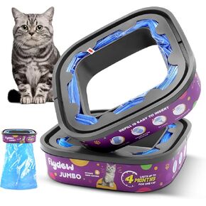 Cat Litter Refill Bags Suitable for Cat Genie Standard, Plus, XL+ Pail Refills, 2-Pack Jumbo Cat Genie Refill Cartridge, Lasts Up to 8 Months, EVOH Odor Control Cat Litter Refills,Pet Genie Refill