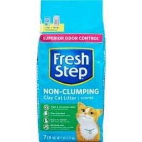 Fresh Step Non Clumping Cat Litter With Febreze Freshness, With 7-Day Odor Control, 7 lb. Bag