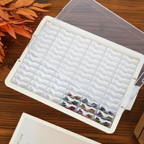 78 Containers Bead Organizer Box Small Clear Plastic Bead Storage Containers, Plastic Bead Storage Tray for Making Bracelets, DIY Jewelry Crafts, Nails, Clear