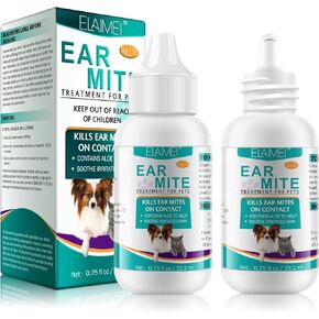 Ear Mite Treatment for Dogs, Dog Ear Infection Treatment, Ear Mite Treatment for Dog Yeast Infection, Alleviation Suffering from Ear Mites & Itching and Odours Stinky Stuff for Dogs Ears