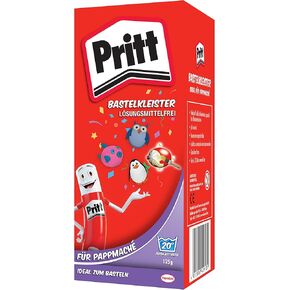 Pritt Paper Mache Paste ، Safe for Children ، قابلة للغسل بالماء الدافئ ، خالية من المواد الحافظة والمذيبات ، مسحوق 125 غرام ، 9H PMP12