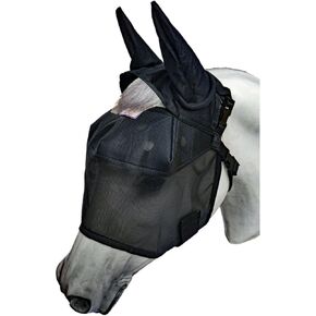 EquiVizor 95% UV Eye Protection (Full) Horse Fly Mask with Ears. Designed to Stay On Your Horse, Off The Ground.