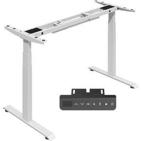 Redlife Dual Motor Standing Desk Frame, Electric Adjustable Standing for Table Top, 330 lbs Weight Capacity, Tabletop Lift Range 24''-50'', Stand up Frame, Ergonomic Standing Desk Legs for Home Office
