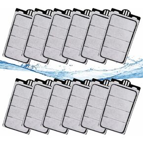 Turtle Tank Filter 74GPH, Low Water Level Turtle Tank 3.5W Fish Tank Aquarium Filters for Small Tanks up to 15 Gallons Include 3 Replacement Cartridges.(Black)