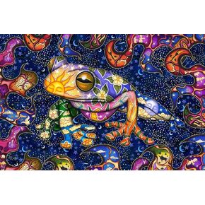 Dan Morris - Tapestry Peace Frog ، 40 "x60"