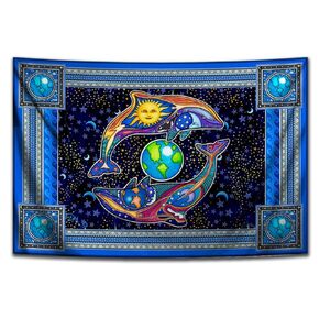 Dolphin Celestial Tapestry by Dan Morris, multi sizes