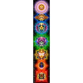 Chakras Wall Hanging, Spiritual Chakra Tapestry, Meditation Art, Yoga Room Decor, Sacred Space Healing Deco