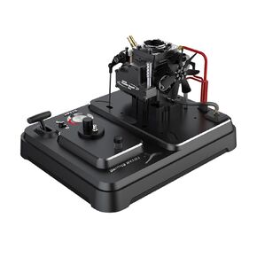 Engine Model Kit for Adults，TOYAN FS-S100AT1D-XP Single-Cylinder Four-Stroke NitroTransparent Chamber Design Engine Model,Perfect Christmas Birthday Gift (Include Chassis/RTR Version)