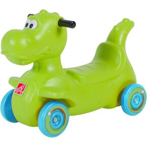 Step2 Dino Dash Kids Push Car, Foot Powered Ride On Toy, Practice Balance with 4 Wheels, Track Not Included, Made of Durable Plastic, Max Weight 50 lbs., for Toddlers 2-5 Years Old, Green