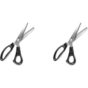 2 PCS النسيج الزخرفي مقص مقص مقص Clipper 3 5 7 مم شفرات من الفولاذ المقاوم للصدأ