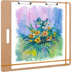 tutata 23 x 26 Drawing Board, Sketch Board with Handle, Portable Art Clipboard for Drafting, Artist Tote Board