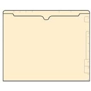 14901-11 pt Manila File Pocket. Box of 100, 12-1/4 x 9-1/2 INCH Size, Same Size as Letter Size end tab Folder, Closed Three Sides, Printed Little Boxes on end tab for Label Alignment, Box of 100.