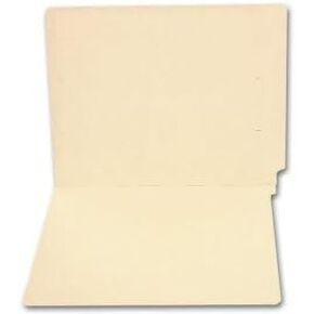 End Tab Full Cut Manila Folder, 11 pt - 12 1/4 x 9 1/2, 100 Folders