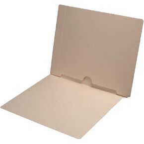 11 pt Manila Folders, Full Cut End Tab, Letter Size, Full Open Bottom Back Pocket (Box of 50)