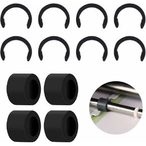 12pcs Rubber Roller Replacement for Cricut Maker 3, Rubber Roller Set with Fixed Clamp Ring，Rubber Wheel for Cricut Maker