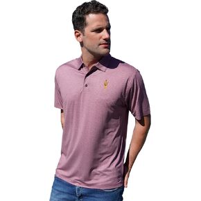 Vantage Apparel Men's Collegiate Premium Moisture Wicking Stretch Fit Diamond Print Polo in Kuwait