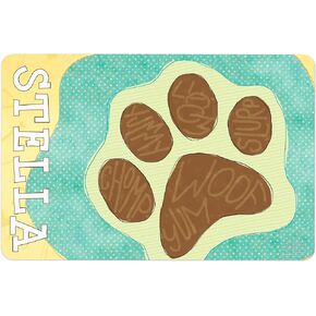 Dog Bowl Mat for Food and Water - Personalized Pet - I See Me!