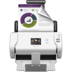 Brother Wireless High-Speed Desktop Document Scanner, ADS-2700W, Touchscreen LCD, Duplex Scanning