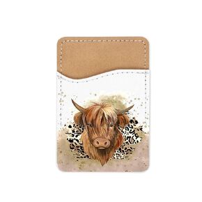 Highland Cow Phone Wallet Card Holder