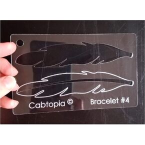 Cabtopia - Jewelry Design Template Stencil"Bracelet #4"