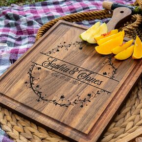 Personalized Cutting Board, Wedding Gift, Custom Cutting Board, Charcuterie Board, Engagement Gift For Couple, Bridal Shower Gift