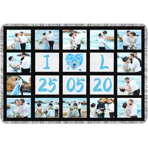 1 Pack Sublimation Blanket Blanks 40"X60" Throw Blankets for Heat Press, DIY Custom Personalised Sublimation Photo with 20 Panel