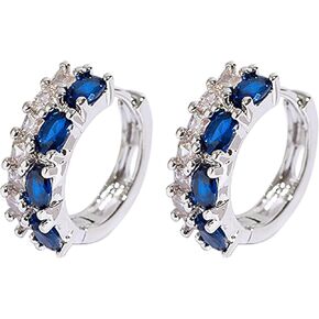أوروبا والأمريكية الملونة Zircon أقراط Women's All