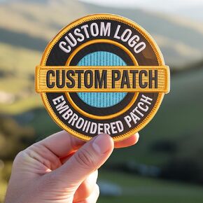 Customized Embroidered Patches, Personalized Logo Patch, Customized Patch for Backpacks, Hook and Loop, Iron Patches for Clothes