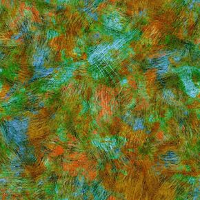 108 "" السكتات الدماغية ذات الحافز العريضة للفرشاة #52 مقطوعة من القطن المقطوع بواسطة الفناء (Teal Blue Gold Green)