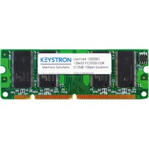1022301 512MB 100pin PC2700 Memory Upgrade for Lexmark Printer X466de,X464de,X466dte,X466dwe,X463de