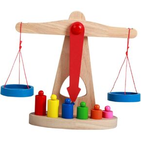 1Set Balance Scale for Educational Teaching Supplies for Early Learning Promotes Sense of Balance and Simple Calculations for Boys and Aged