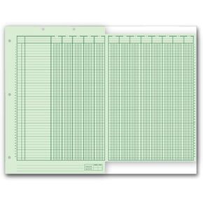 21126 Columnar Work Sheets Ring Book Bottom Headed 11 x 16 3/8" Qty 12 Pads PER Box 50 Sheets PER PAD