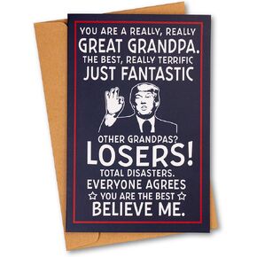 decorluxes Funny Father's Day Gift from Daughter or Son, Humorous Appreciation Greeting Card for Dad, Birthday or Christmas Gift for Him